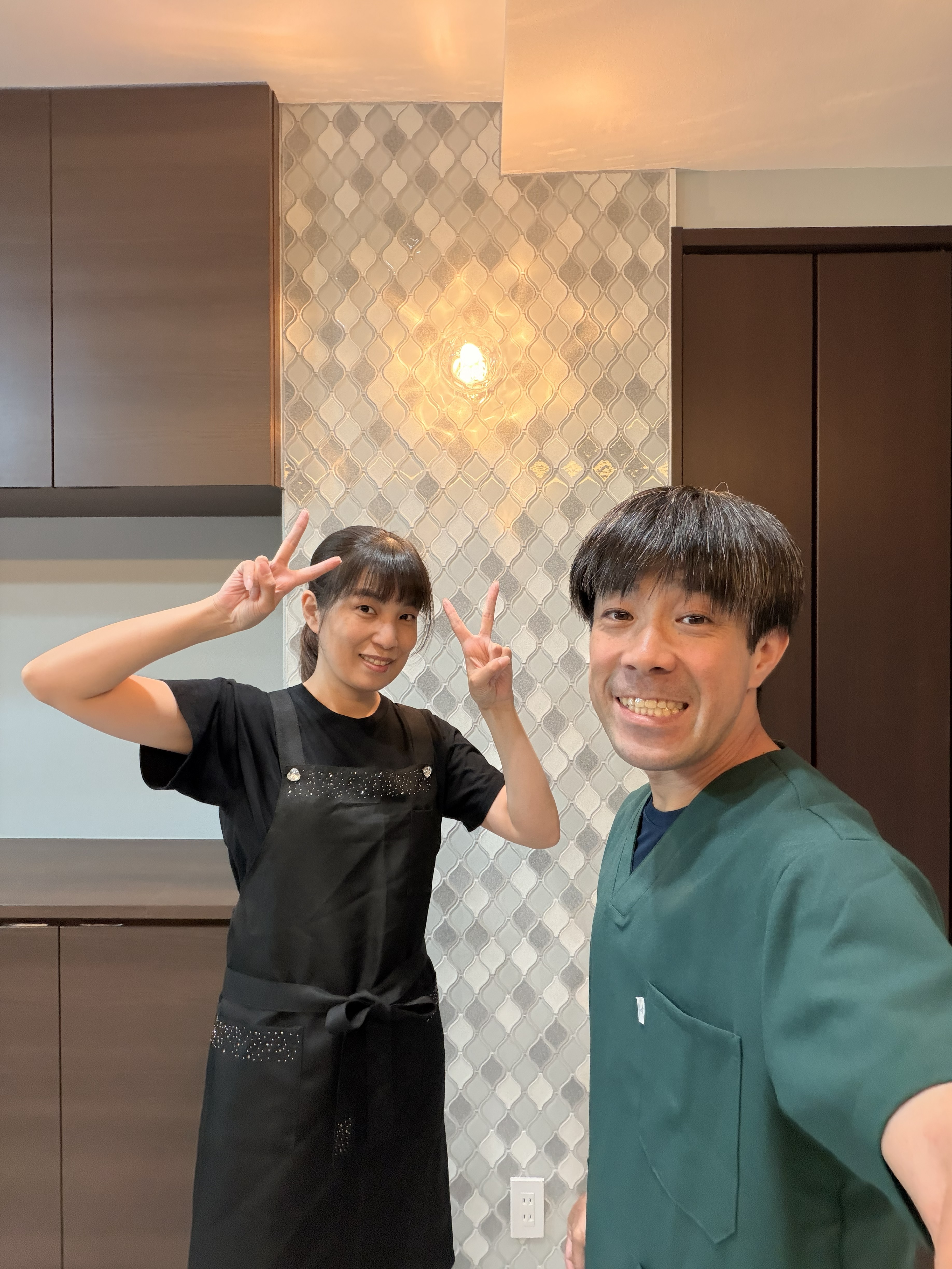 ネイルと整体 さつき、ご夫婦の笑顔